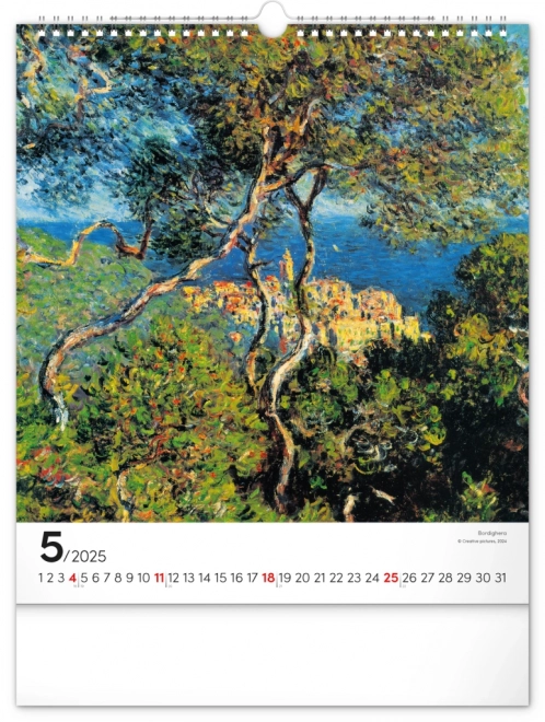 Nástěnný Kalender Claude Monet 2025