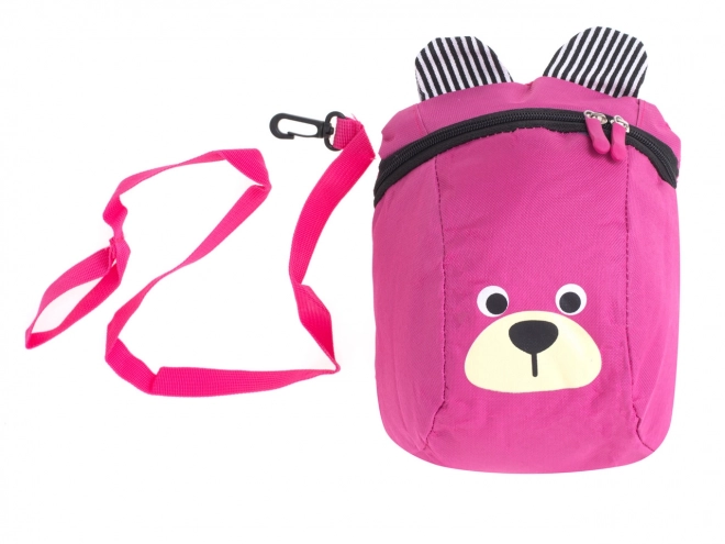 Rucksack für Kleinkinder Bären-Design in Rosa – rosa