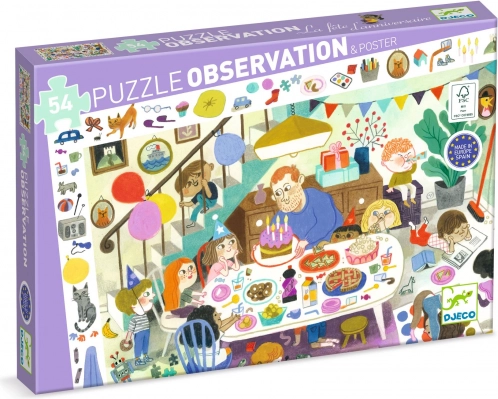 Suchpuzzle Geburtstagsfeier - 53 Teile