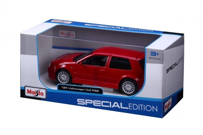 Modellauto Volkswagen Golf R32 Maisto Spezialausgabe 1:24 Rot