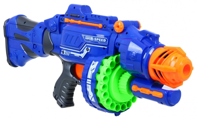 Halbautomatischer Trommel-Blaster mit schneller Schussfolge