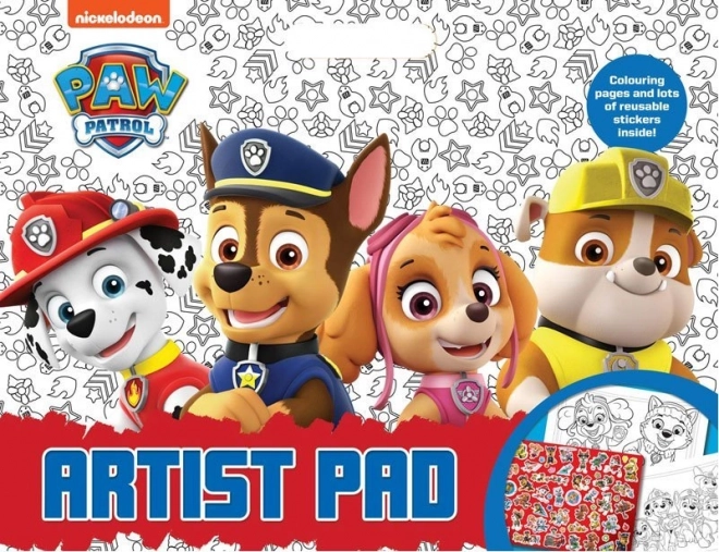 Mega Malbuch mit Aufklebern Paw Patrol