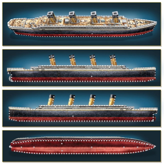 3D-Puzzle Titanic von Wrebbit, 440 Teile