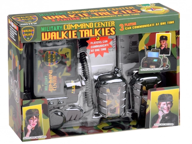 Funkspielzeug Walkie Talkie Set mit Basisstation – Armee