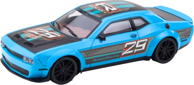 Sportwagen mit Hinterradantrieb blau