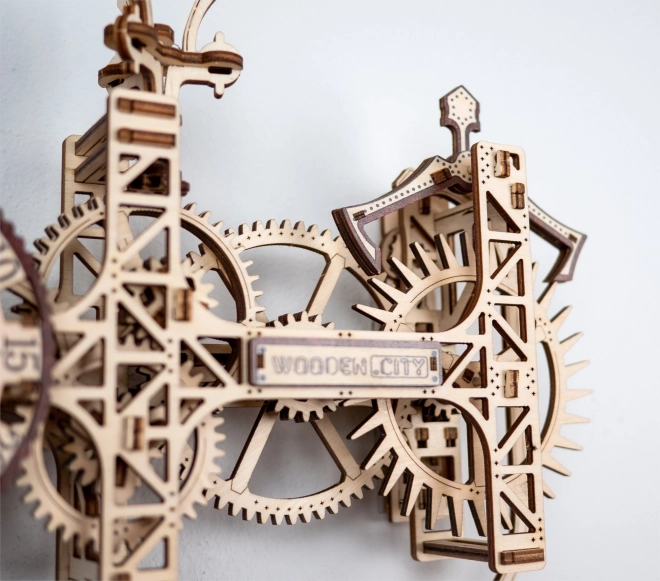 Steampunk Wanduhr 3D Puzzle von WOODEN CITY