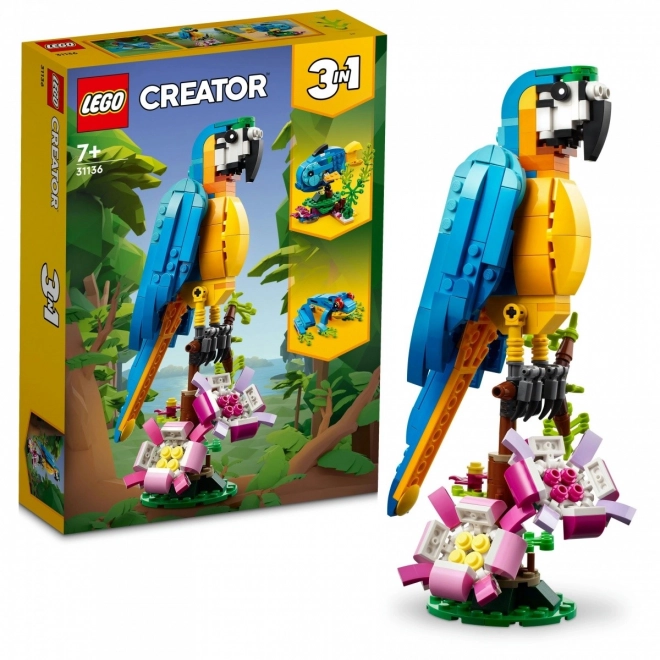 Exotischer Papagei LEGO Creator 3-in-1 Bauset