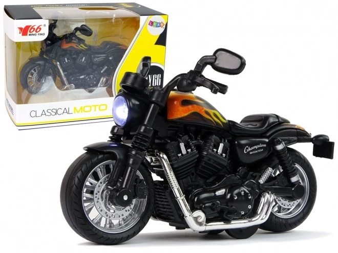 Motorrad Champion mit Rückziehantrieb, Geräuschen und Lichtern