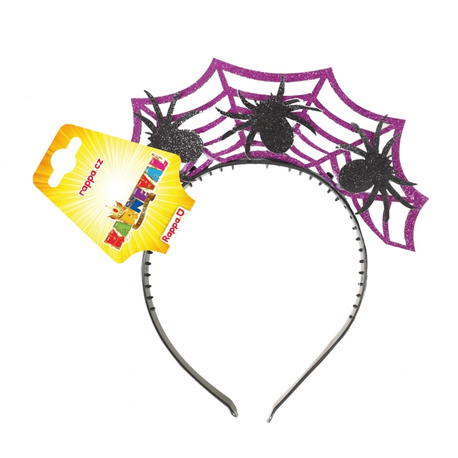 Halloween-Haarband mit Spinnen