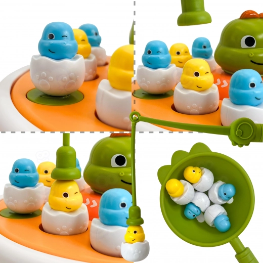 Magnetisches Angeln mit Dino-Küken