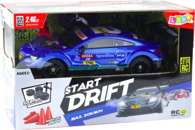 RC Rennwagen zum Driften blau 30 km/h 1:16