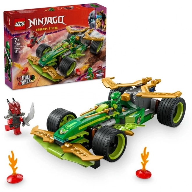 Lego Ninjago Rennwagen von Lloyd mit Rückziehmotor