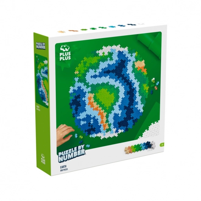 Plus-Plus Puzzle Nach Zahlen Erde 800 Teile