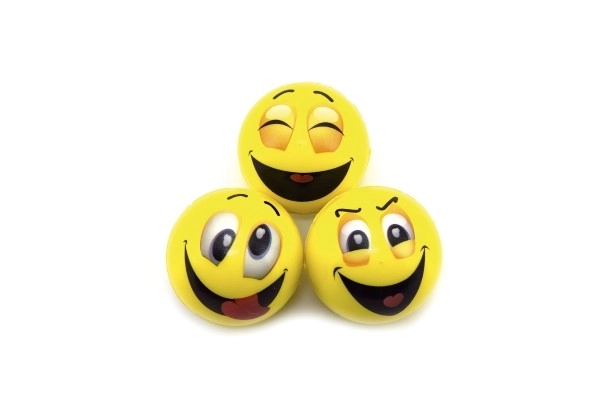 Schaumball Smiley 6cm im 24er Box