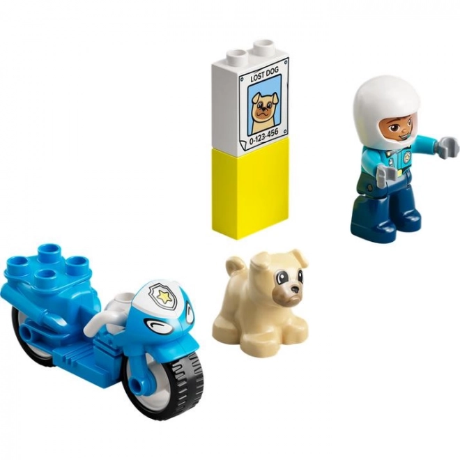 Lego Duplo Stadt - Polizeimotorrad