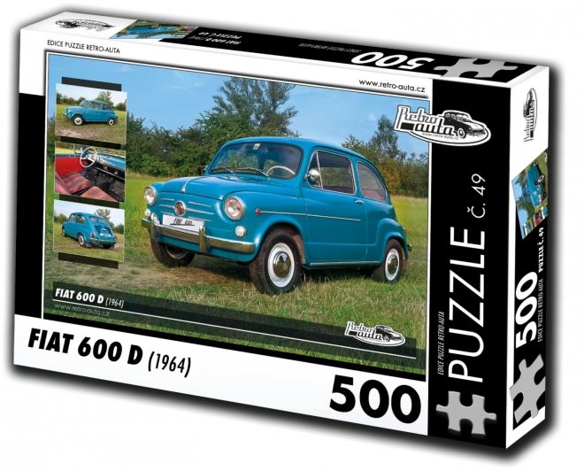 Retro Autopuzzle Fiat 600 D