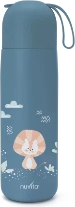 Thermosflasche mit Silikongriff 400 ml, Powder Blue