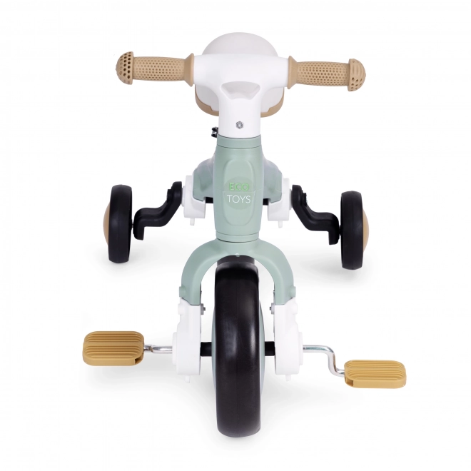 Balancefahrrad mit Pedalen - Grün 3in1 von Ecotoys