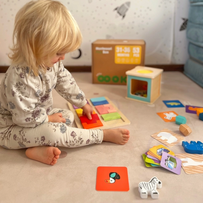 Pädagogische Montessori-Box für Kinder im Alter von 31-36 Monaten