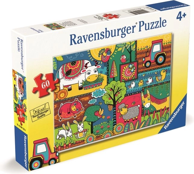 Ravensburger Puzzle Ein Tag auf dem Bauernhof 60 Teile