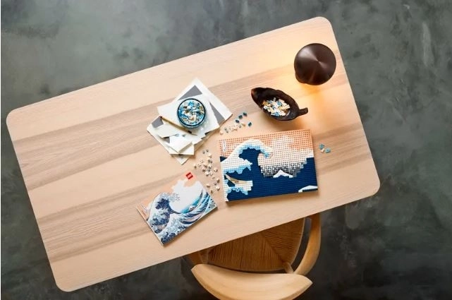 Hokusai Große Welle LEGO Kunstset