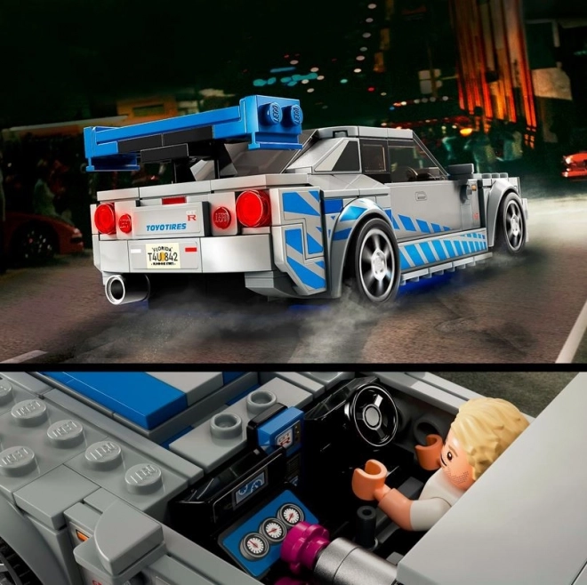 Lego Speed Champions Nissan Skyline GT-R R34 Modell aus Fast & Furious