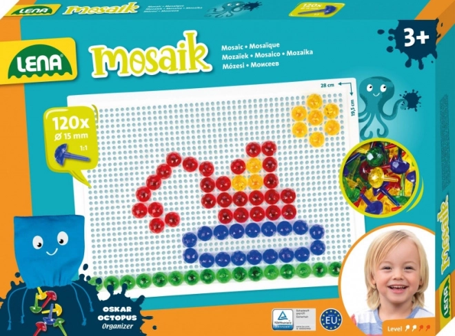 Lena Kleine Transparente Mosaik – Kleine Mosaik, 15 mm transparent (80 Stk)