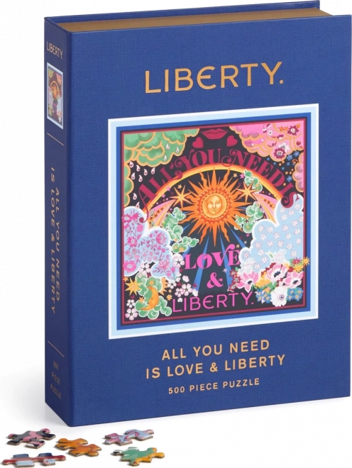 GALISON Liberty Quadratisches Puzzle: Alles, was du brauchst, ist Liebe 500 Teile