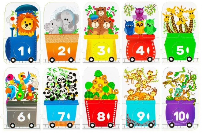 Profibaby Puzzle Zoo Express - Zähle mit mir