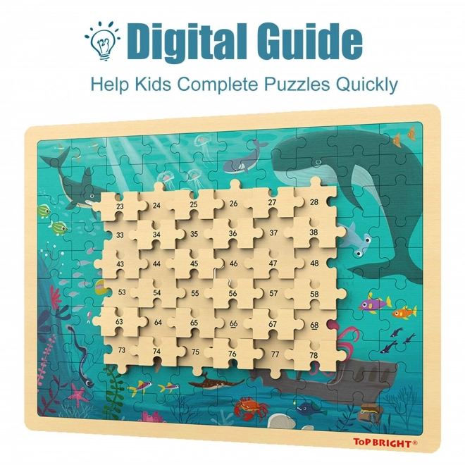 TOP BRIGHT Holzpuzzle Meereswelt