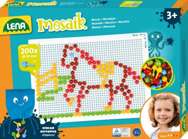 Lena Kleine Transparente Mosaik – Große Mosaik, 15 mm farbig glatt (120 Stück)