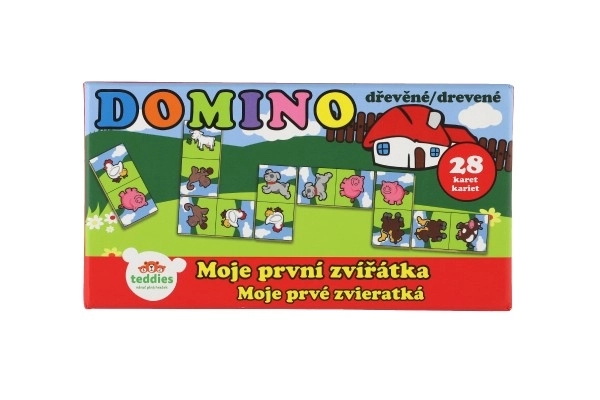 Mein Erstes Domino Tiere Holzspiel