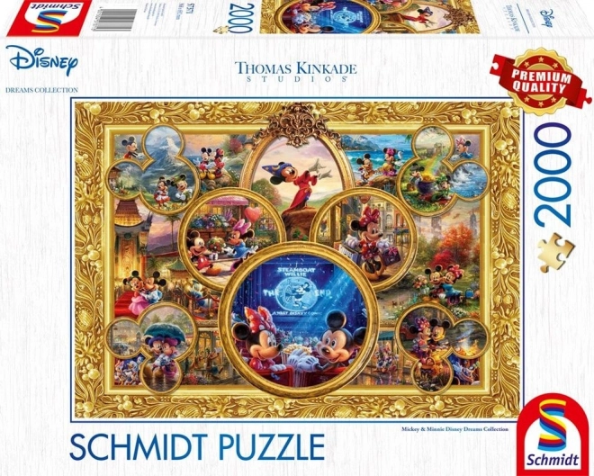 Schmidt Puzzle Kollektion: Mickey und Minnie 2000 Teile
