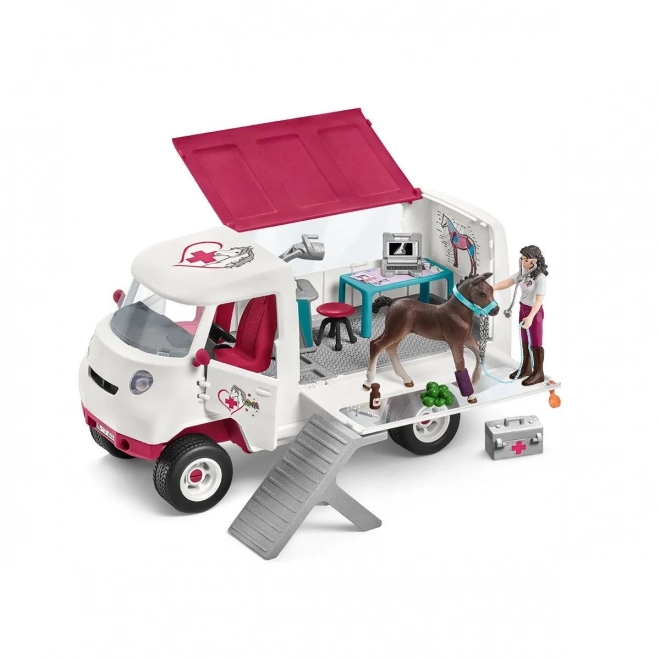 Mobile Tierarztpraxis mit Hannoveraner Fohlen