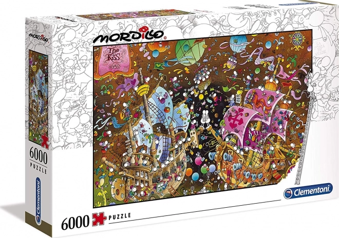 Clementoni Puzzle Mordillo: Kuss 6000 Teile