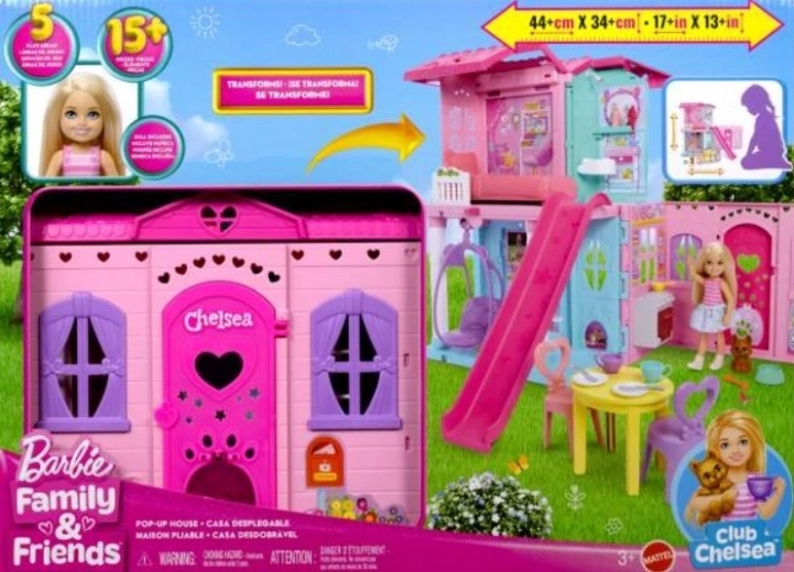 Barbie klappbares Haus für die Puppe Chelsea
