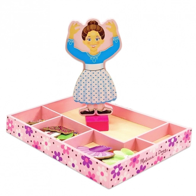 Magnetische Anziehpuppe Nina Ballerina