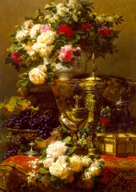 Enjoy Puzzle Jean-Baptiste Robie: Blumen und Früchte 1000 Teile