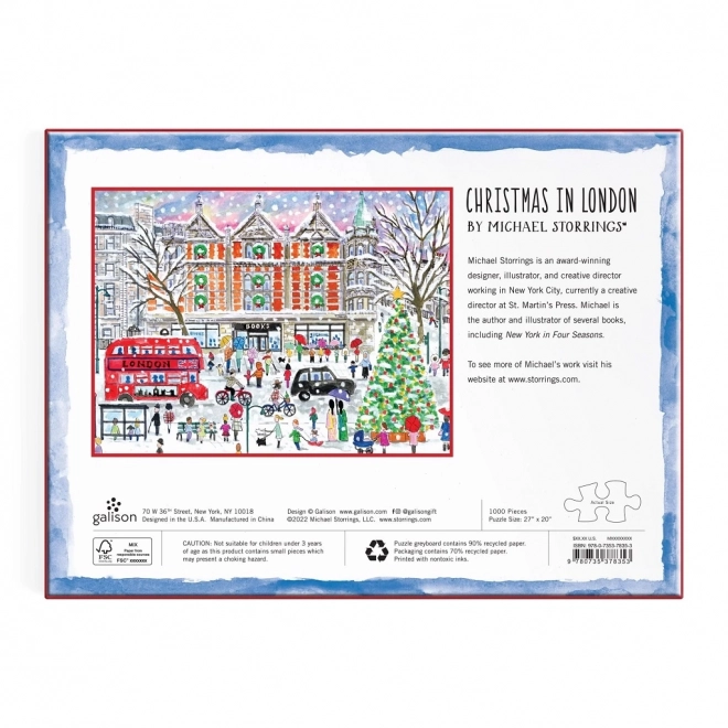 Puzzle Weihnachten in London 1000 Teile