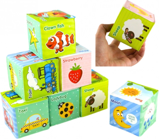 Bunte Lernwürfel für Kinder