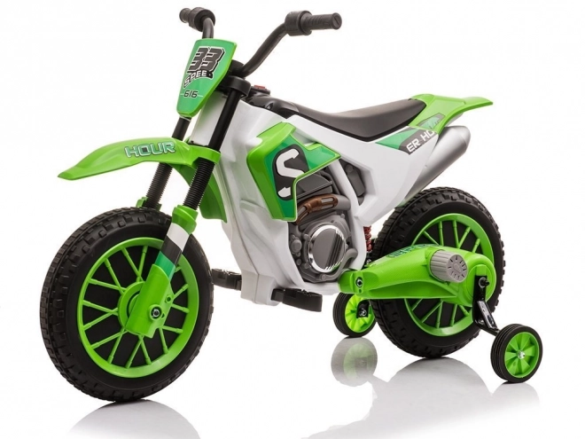 Elektrisches Motorrad für Kinder grün