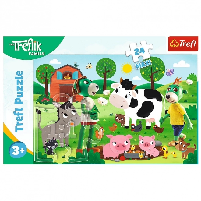 Trefl Maxi-Puzzle 24 Teile - Die Treflik Familie