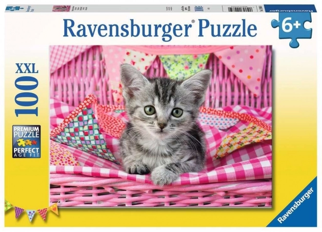 Puzzle 100 Teile XXL Süßes Kätzchen