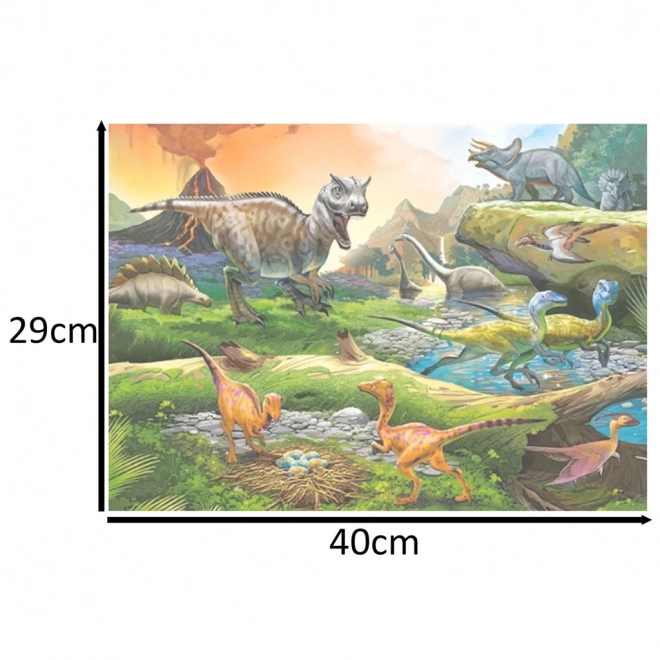 Puzzle Welt der Dinosaurier 100 Teile