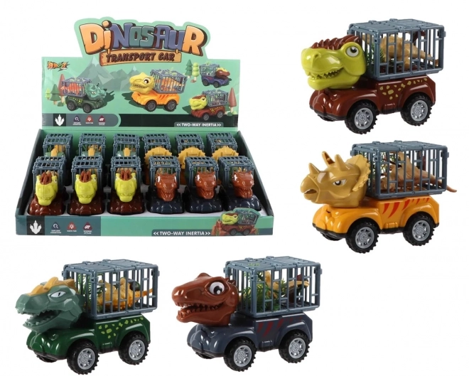 Friktionsauto Dinosaurier mit Figur