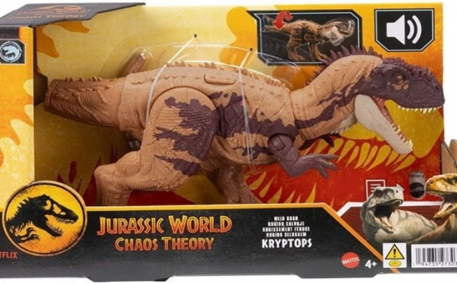 Dinosaurier-Figur Kryptops aus Jurassic World mit wildem Gebrüll und beweglichen Teilen