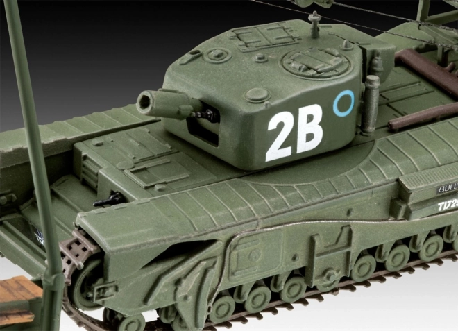 Plastikmodell Churchill A.V.R.E 1/76