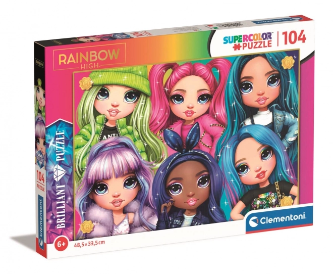 Clementoni Puzzle 104 Teile - Rainbow High Glanzvoll