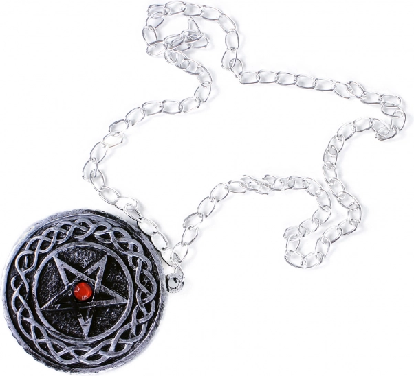 Gotische Halskette mit Pentagramm