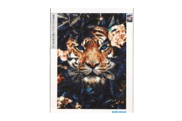 Diamantmalerei Versteckter Tiger 30x40 cm